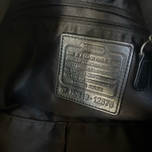 Coach Black and Dark Brown Shoulder Bag - Picture 5 of 12